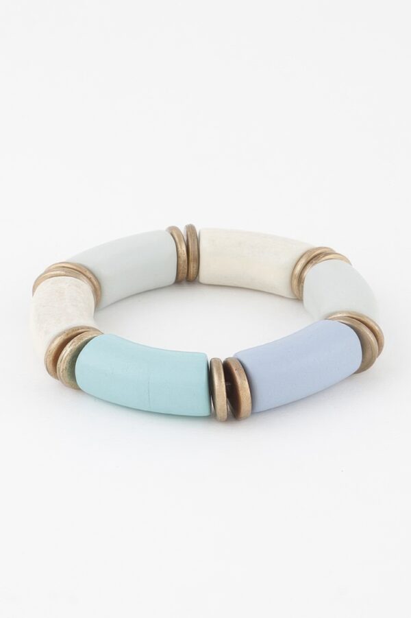 Pastel Tube Bead Bracelet – Soft Tube Beads in Pastels