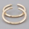 Wide Shiny Hoop Earrings – Polished Statement Hoops