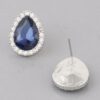 Jewel Teardrop Stud Earrings – Petite Sparkle