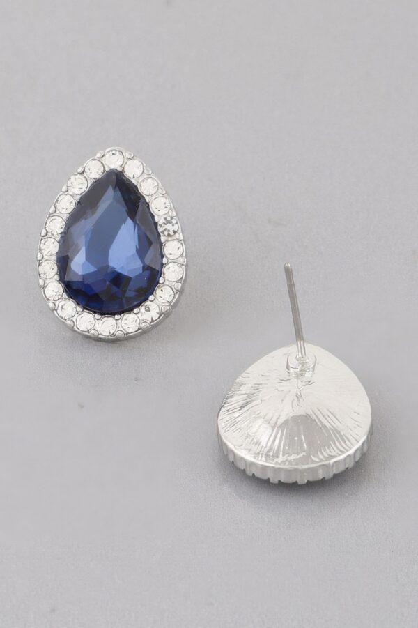 Jewel Teardrop Stud Earrings – Petite Sparkle