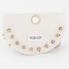 Floral Jewel Stud Earrings Set