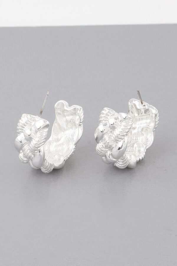 Braided Twist Hoop Earrings – Textured Mini Hoops