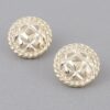 Quilted Twist Stud Earrings – Textured Quilted Design