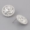 Quilted Twist Stud Earrings – Textured Quilted Design
