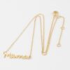Mama Cursive Script Necklace – 16-inch Delicate Chain