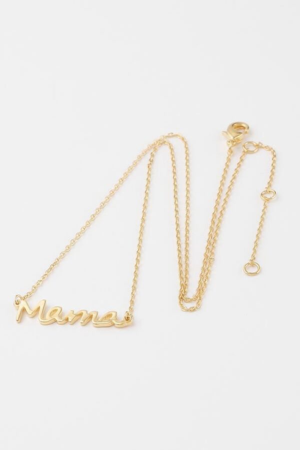 Mama Cursive Script Necklace – 16-inch Delicate Chain