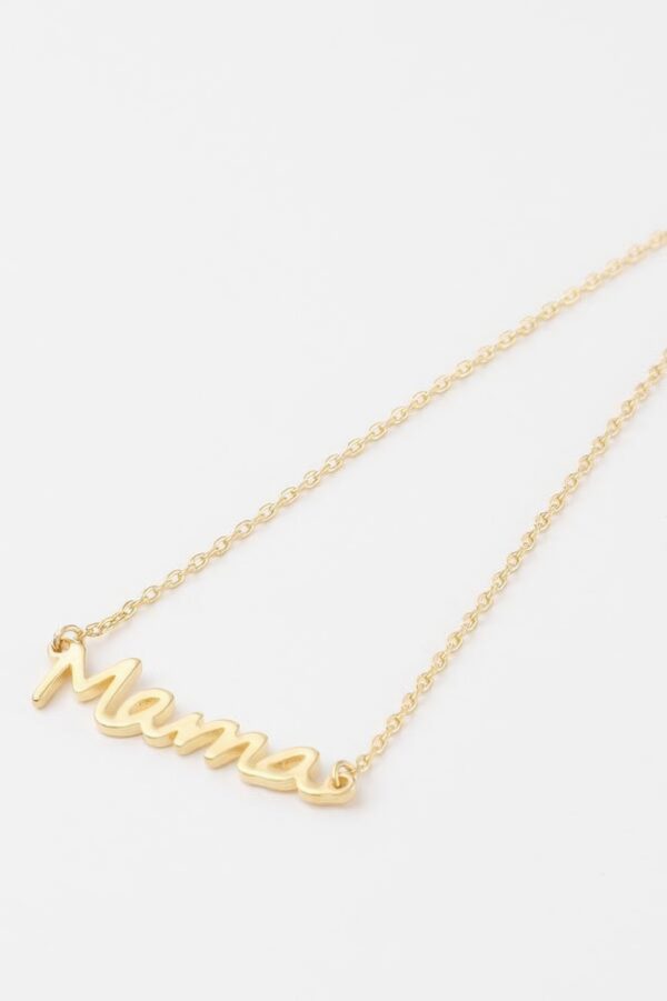 Mama Cursive Script Necklace – 16-inch Delicate Chain