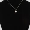 Cubic Rhinestone Pendant Necklace – Delicate Chain