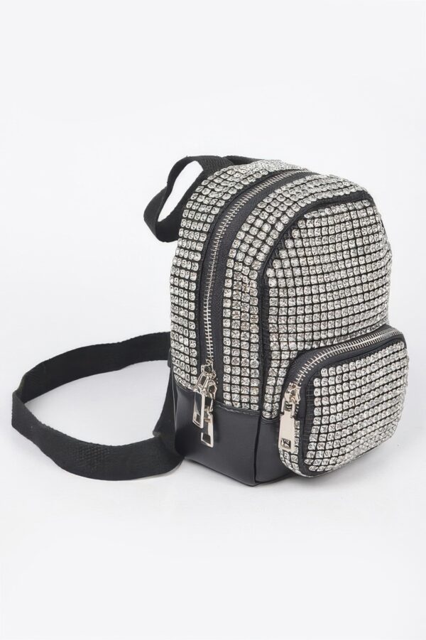 Rhinestone Crossbody Bag – Mixed Metal Hardware