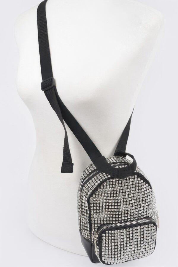 Rhinestone Crossbody Bag – Mixed Metal Hardware