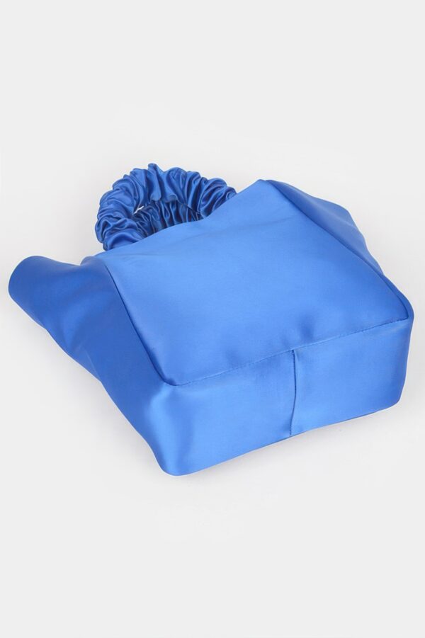 Satin Tote Bag with Chain Handle