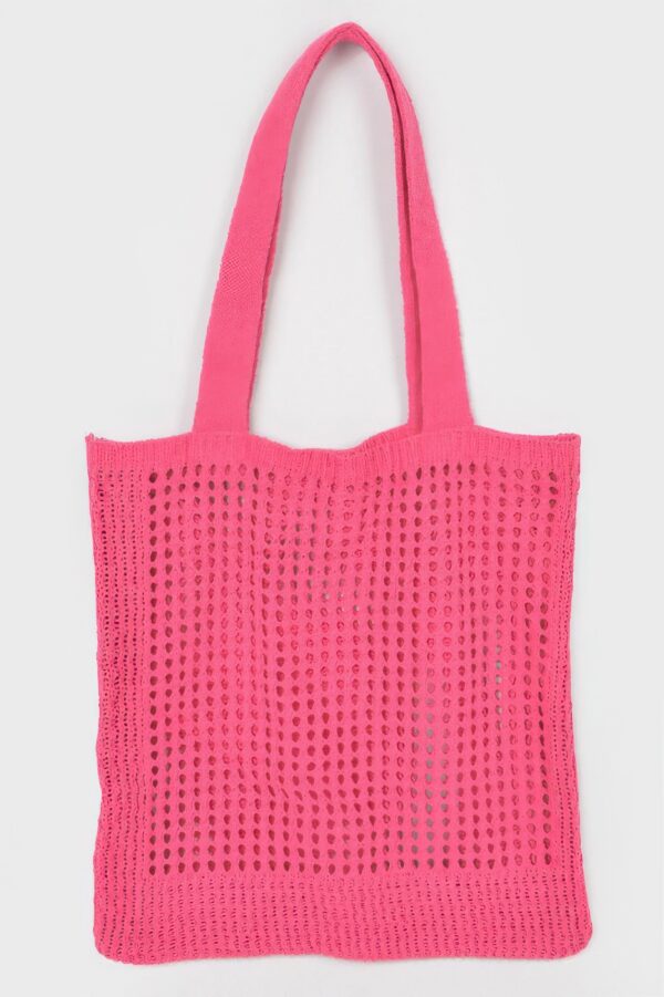 Knitted Wool Tote Bag – Soft Woven Texture