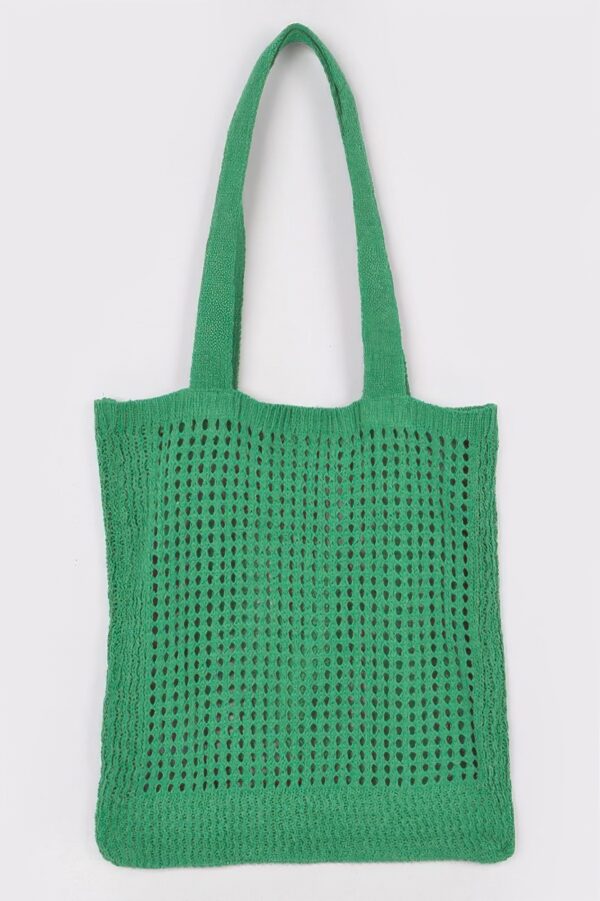 Knitted Wool Tote Bag – Soft Woven Texture