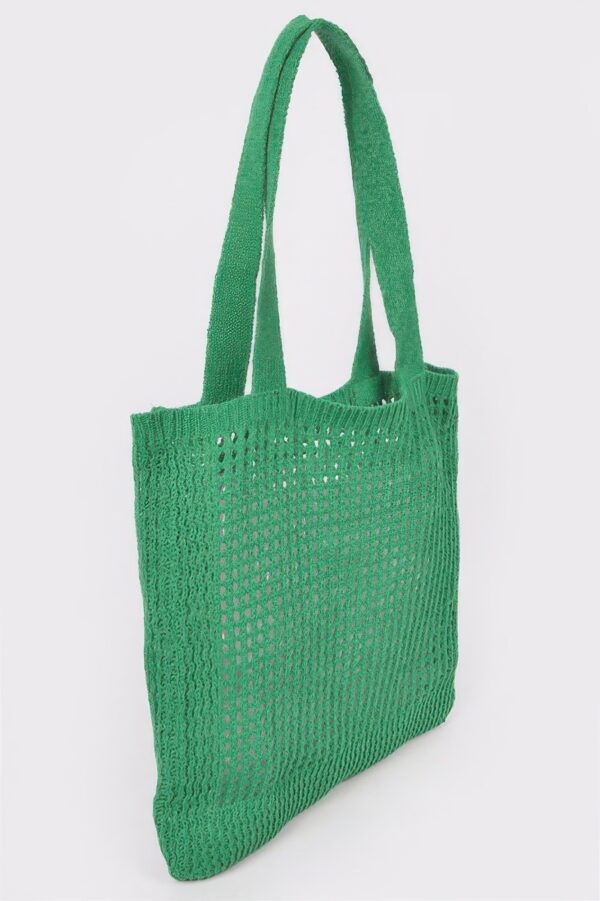 Knitted Wool Tote Bag – Soft Woven Texture