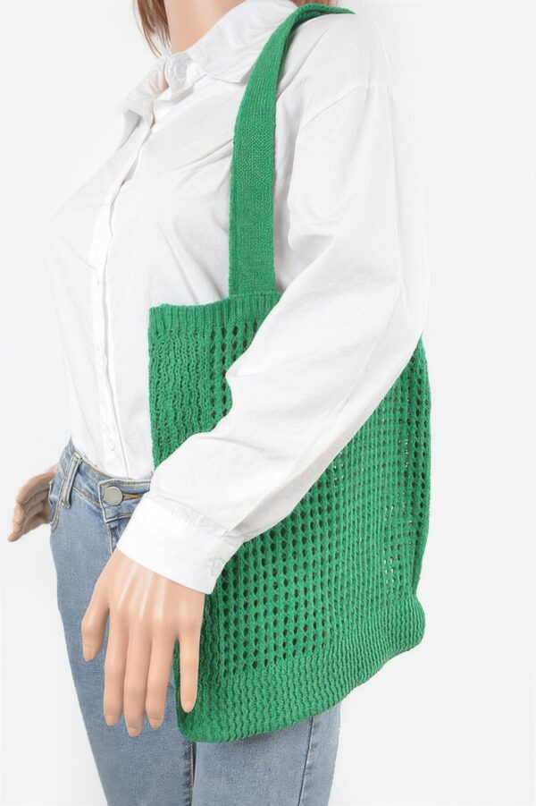 Knitted Wool Tote Bag – Soft Woven Texture