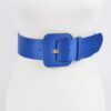 Micro Suede Wide Buckle Belt – Bold Waist Accent