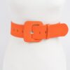 Micro Suede Wide Buckle Belt – Bold Waist Accent