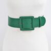 Wide Faux Leather Waist Belt – Structured PU Band