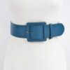 Wide Faux Leather Waist Belt – Structured PU Band