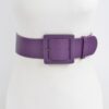 Wide Faux Leather Waist Belt – Structured PU Band