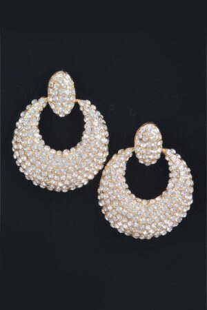 Rhinestone Drop Earrings – Sparkling Teardrop Design