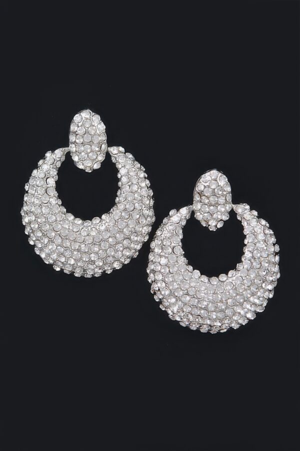 Rhinestone Drop Earrings – Sparkling Teardrop Design