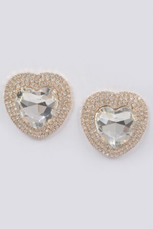 Large Rhinestone Stud Earrings – Bold Sparkle
