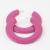 Flat Solid Hoop Earrings – Flat Silhouette 2.8 in