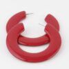 Flat Solid Hoop Earrings – Flat Silhouette 2.8 in