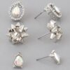Jeweled Teardrop Stud Earring Set – Gift-Ready