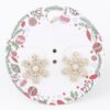Winter Snowflake Stud Earrings – Delicate Sparkle