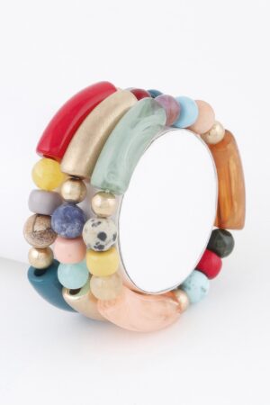 Two-Tone Beaded Bracelet – Alternating Color Beads