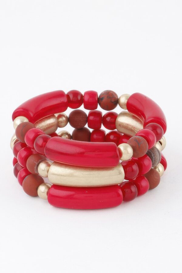 Two-Tone Beaded Bracelet – Alternating Color Beads