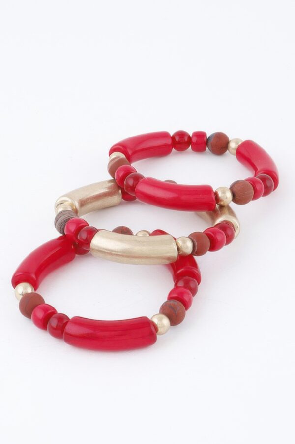 Two-Tone Beaded Bracelet – Alternating Color Beads