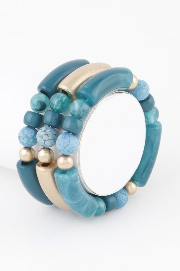Two-Tone Beaded Bracelet – Alternating Color Beads