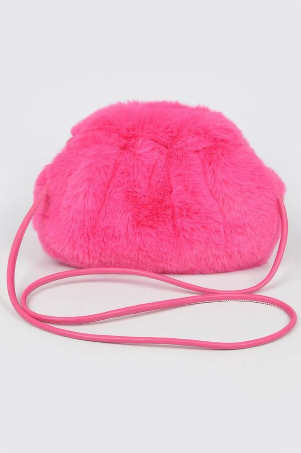 Faux Fur Crossbody Bag – Plush Textured Finish