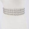 Multi-Stone Clear Waist Belt