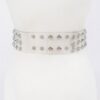 Multi-Stone Clear Waist Belt