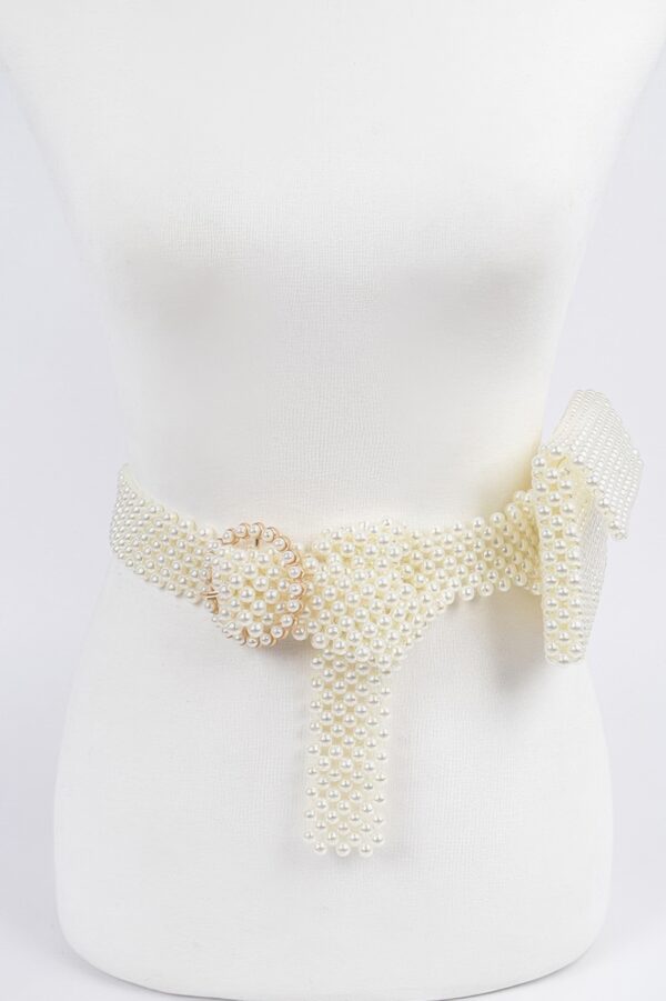 Handmade Faux Pearl Belt Bag – PVC Waist Pouch