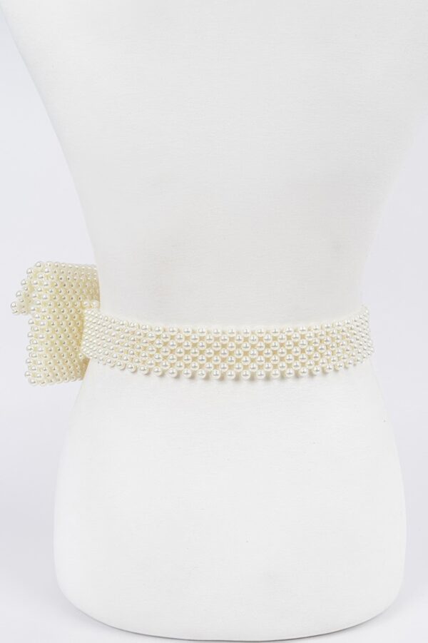 Handmade Faux Pearl Belt Bag – PVC Waist Pouch