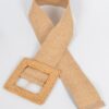 Oversized Bamboo-Buckle Elastic Waist Belt