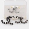 Crystal Bead Hoop Earrings Set – Sparkling Hoops