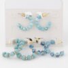 Crystal Bead Hoop Earrings Set – Sparkling Hoops