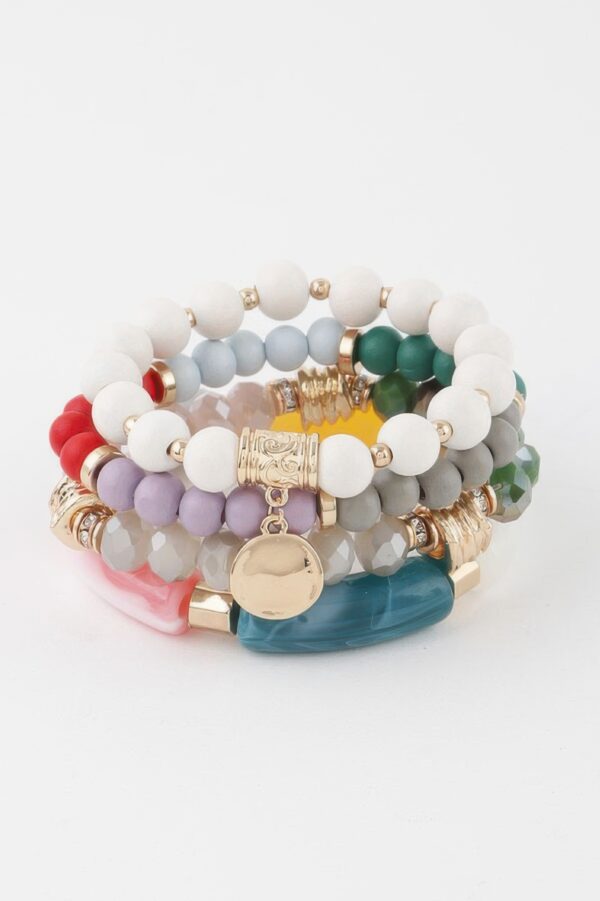 Multi Crystal Pendant Bracelet – Delicate Sparkle
