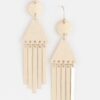 Geometric Bar Drop Earrings – Minimalist Linear Silhouette