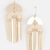 Double Arch Bar Drop Earrings – Modern Geometric Drop
