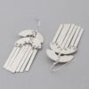 Double Arch Bar Drop Earrings – Modern Geometric Drop