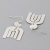 Triple Arch Drop Earrings – Layered Geometric Design
