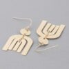 Triple Arch Drop Earrings – Layered Geometric Design