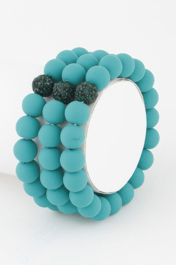 Glitter Clay Bead Bracelet – Whimsical Shimmer